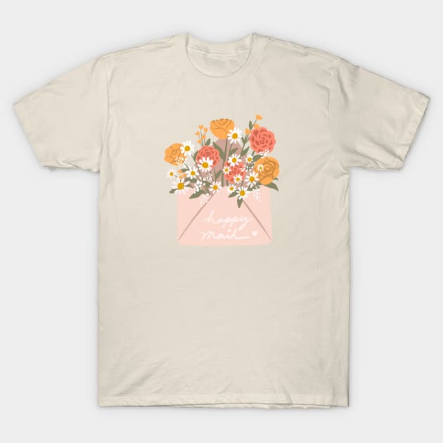 HAPPY MAIL T-Shirt by Tyne Bobier Illustrations